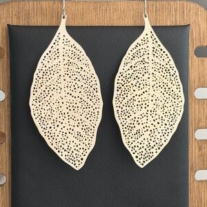 Silver Leaf Earrings